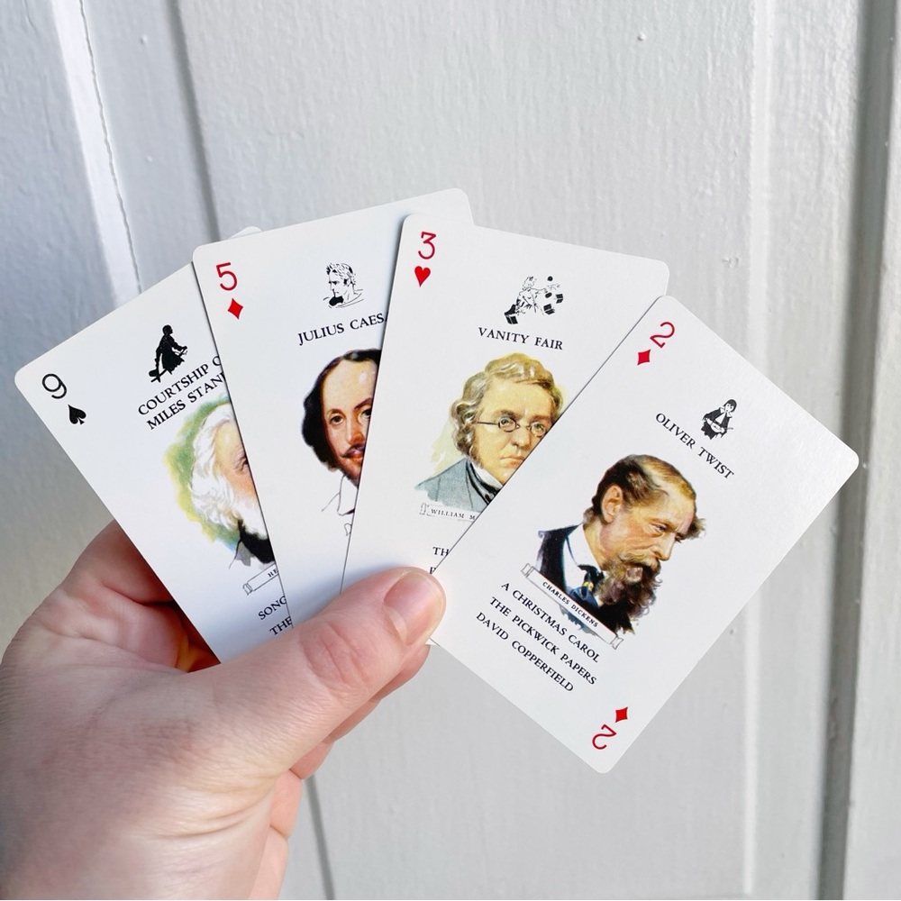 Vintage 80s 1987 Classic Authors Playing Card Game Deck - Picture 5 of 5